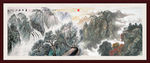 山水国画山水