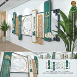 中式廉政文化墙企业文化墙