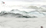大气 新现代山水画 tif分层