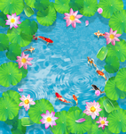 3D荷花池