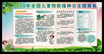 儿童接种日展板