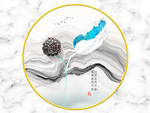 新中式圆形装饰画
