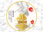 新中式圆形装饰画