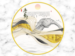新中式圆形装饰画