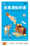 生育补助海报