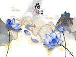新中式背景墙