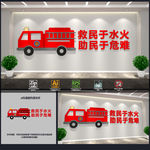 消防救援文化墙