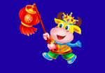 牛年门画牛年门贴牛年大吉卡通牛