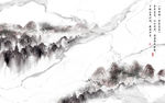 客厅简约山水画 tif分层