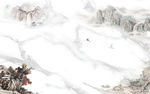 爵士白爆款山水画 TIF分层