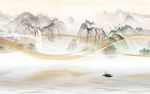线条新品山水画 TIF分层