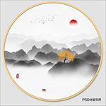 禅意水墨画