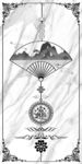 新中式山水画大理石装饰画玄关