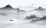 中式山水画