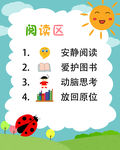 阅读区区域牌