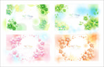 花插画小清新背景花纹背景花促销
