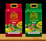 大米包装 米袋设计  稻花香米