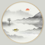 中式山水画