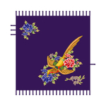 中国风凤凰花卉刺绣手帕图案设计