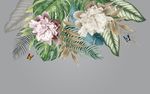 梦幻玫瑰花电视背景墙