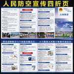 人民防空四折页