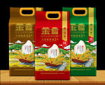 大米包装 米袋设计 稻花香米