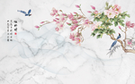 现代花鸟牡丹水墨山水玉兰烟雾大