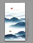 玄关山水挂画