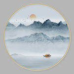 水墨山水画