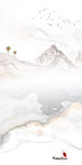 山水轻奢玄关画 TIF分层