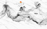 线条最新款山水画 tif分层