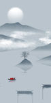 高清 山水玄关画 TIF分层