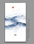 北欧山水挂画
