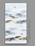 山水国画山水