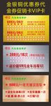 金银铜优惠券代金券促销卡VIP