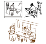 餐饮人物剪影