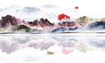 水墨山水画