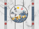 新中式背景墙