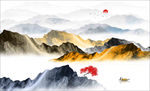 水墨山背景