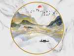 新中式背景墙