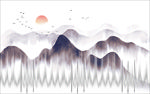 抽象山水画