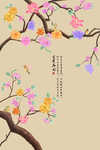 新中式花鸟工笔画