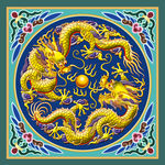 双龙戏珠纹样