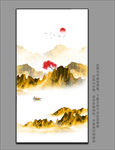 金色山水壁画