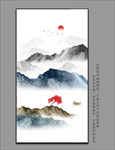 禅意山水挂画