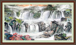 聚宝盆风水画