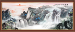 山水国画山水
