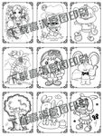 卡通填色本  绘本  简笔画