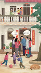 南方春节插画