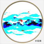 圆形抽象画